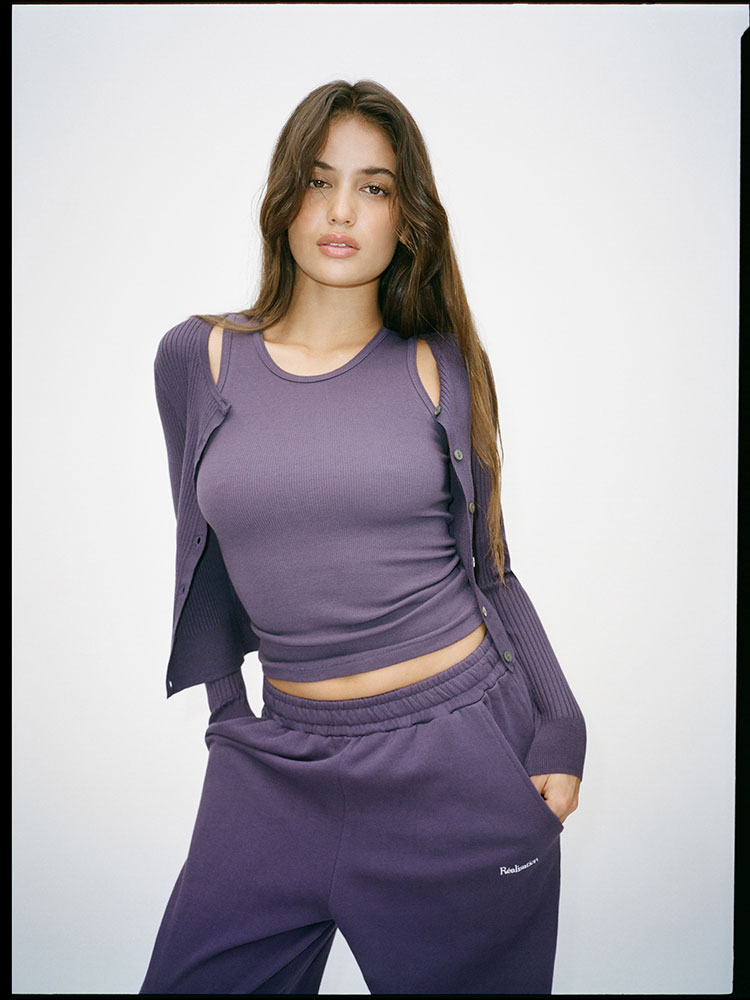 The Winona Cardigan - Deep Purple