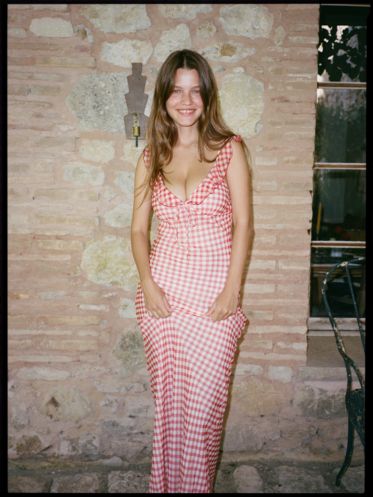 The Heidi - Rouge Gingham 1 The Heidi - Rouge Gingham