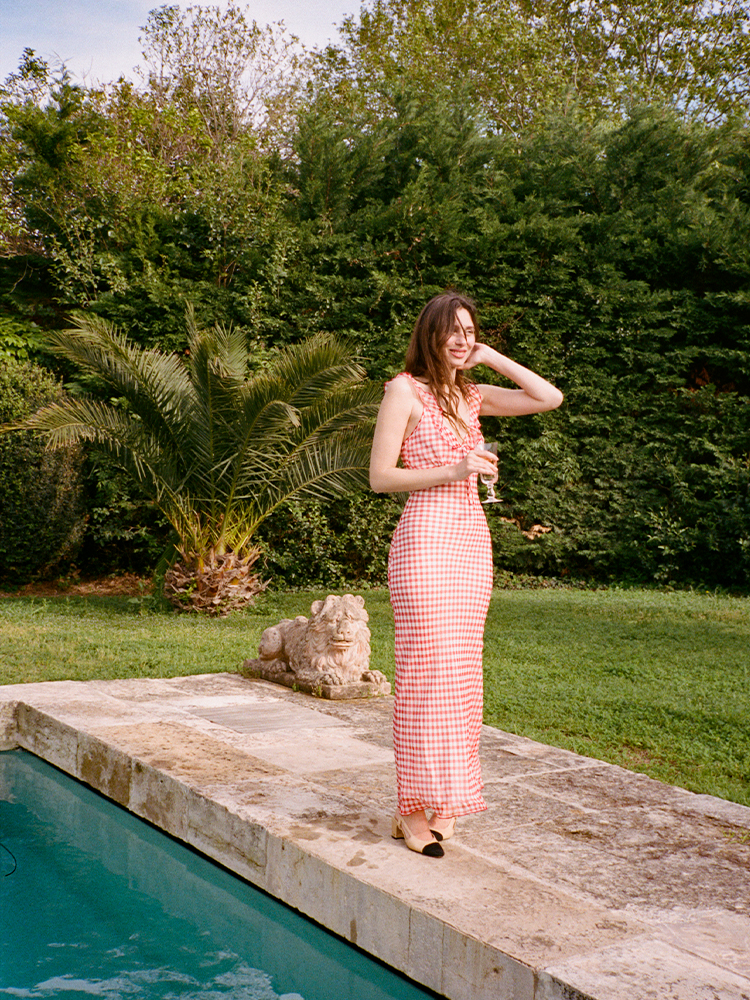 The Heidi - Rouge Gingham 4 The Heidi - Rouge Gingham